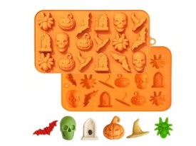 Molde silicona 18 figuras bombones Halloween